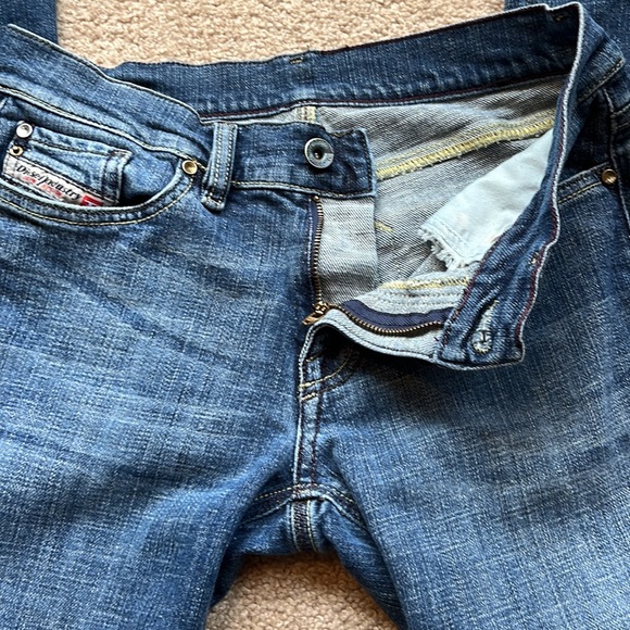 Diesel Bootcut Frayed Hem Jeans - Picture 6 of 10